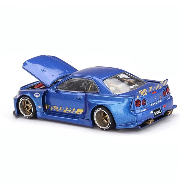 Mini\u0020GT\u0020x\u0020Kaido\u0020House\u00201\/64\u0020\u002D\u0020Nissan\u0020Skyline\u0020GT\u002DR\u0020\u0028R34\u0029\u0020Bleu